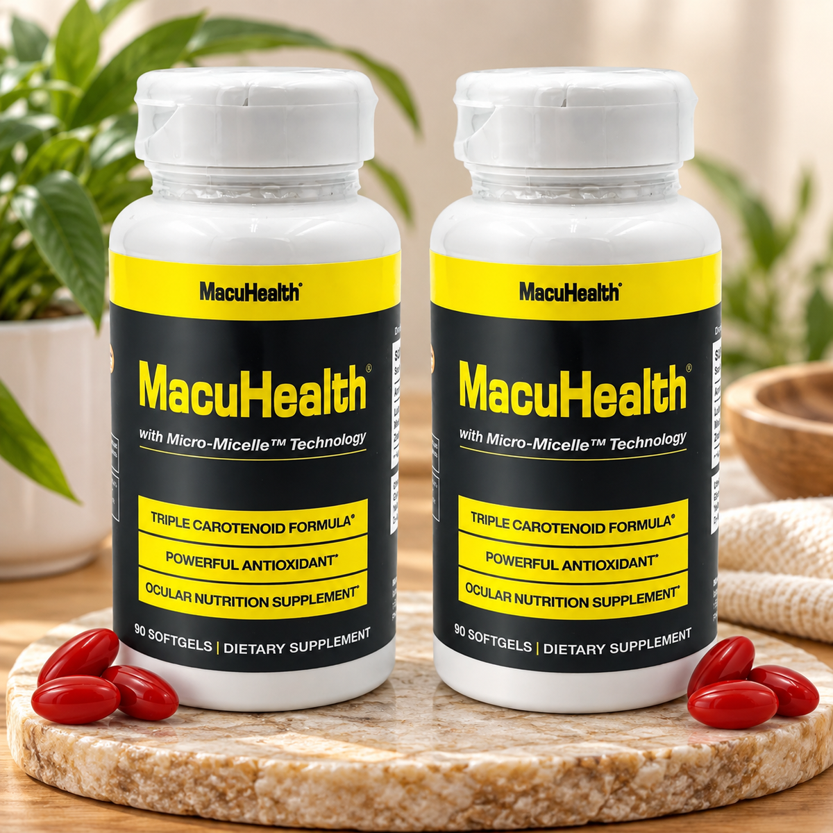 MacuHealth Ocular Nutrition Supplement with Micro-Micelle Technology – 2 Pack