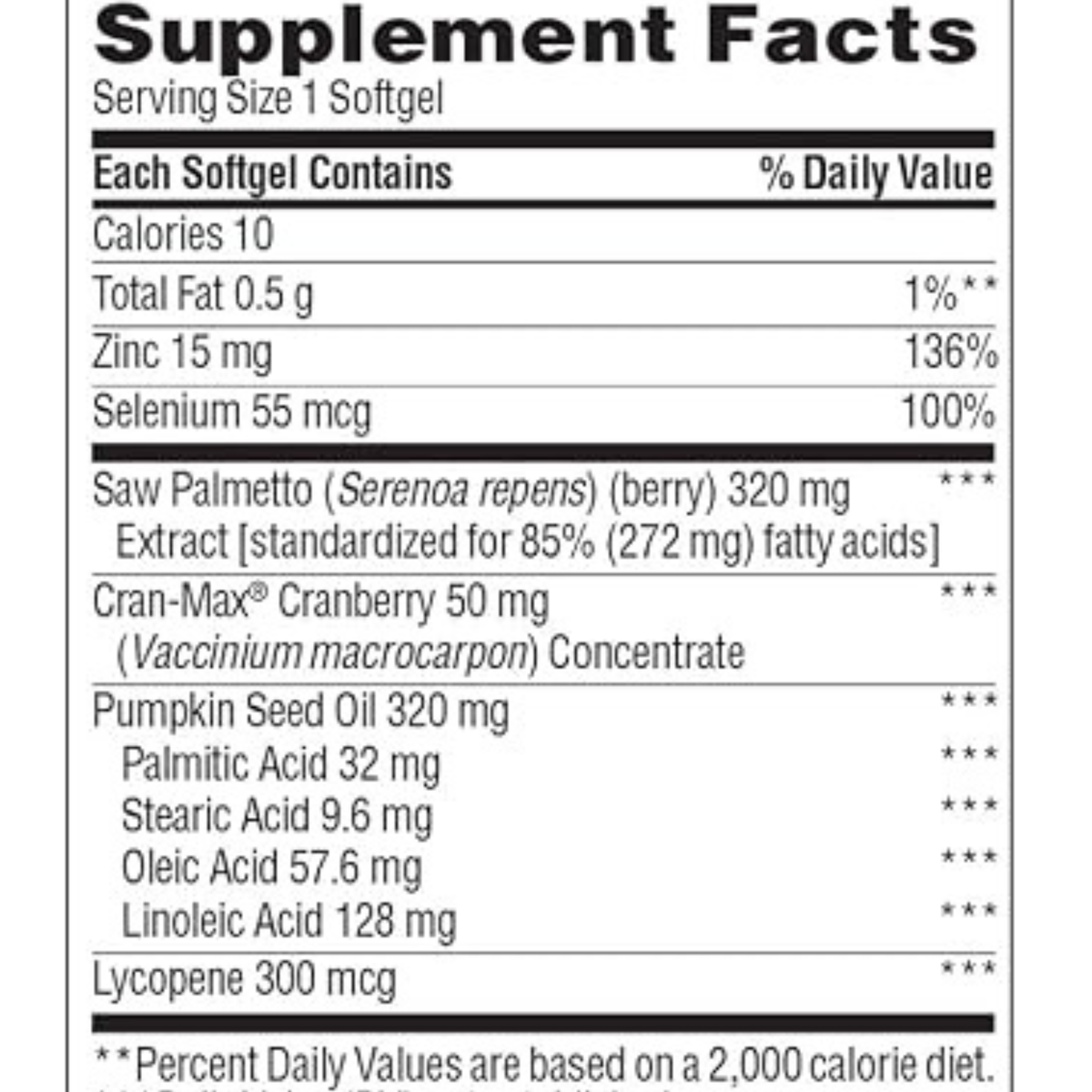 Trunature Prostate Plus Health Complex 250 Softgels