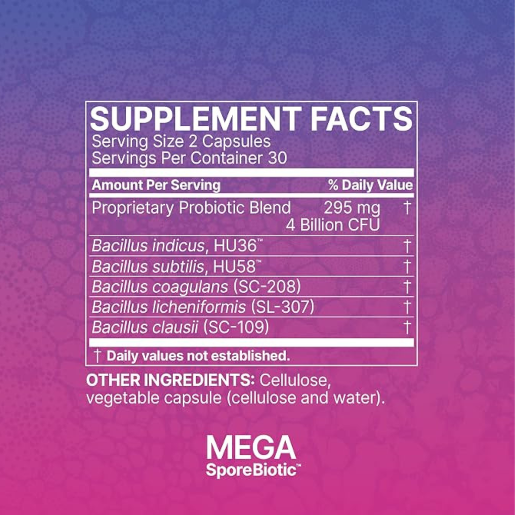 Microbiome Labs MegaSporeBiotic 60 Capsules