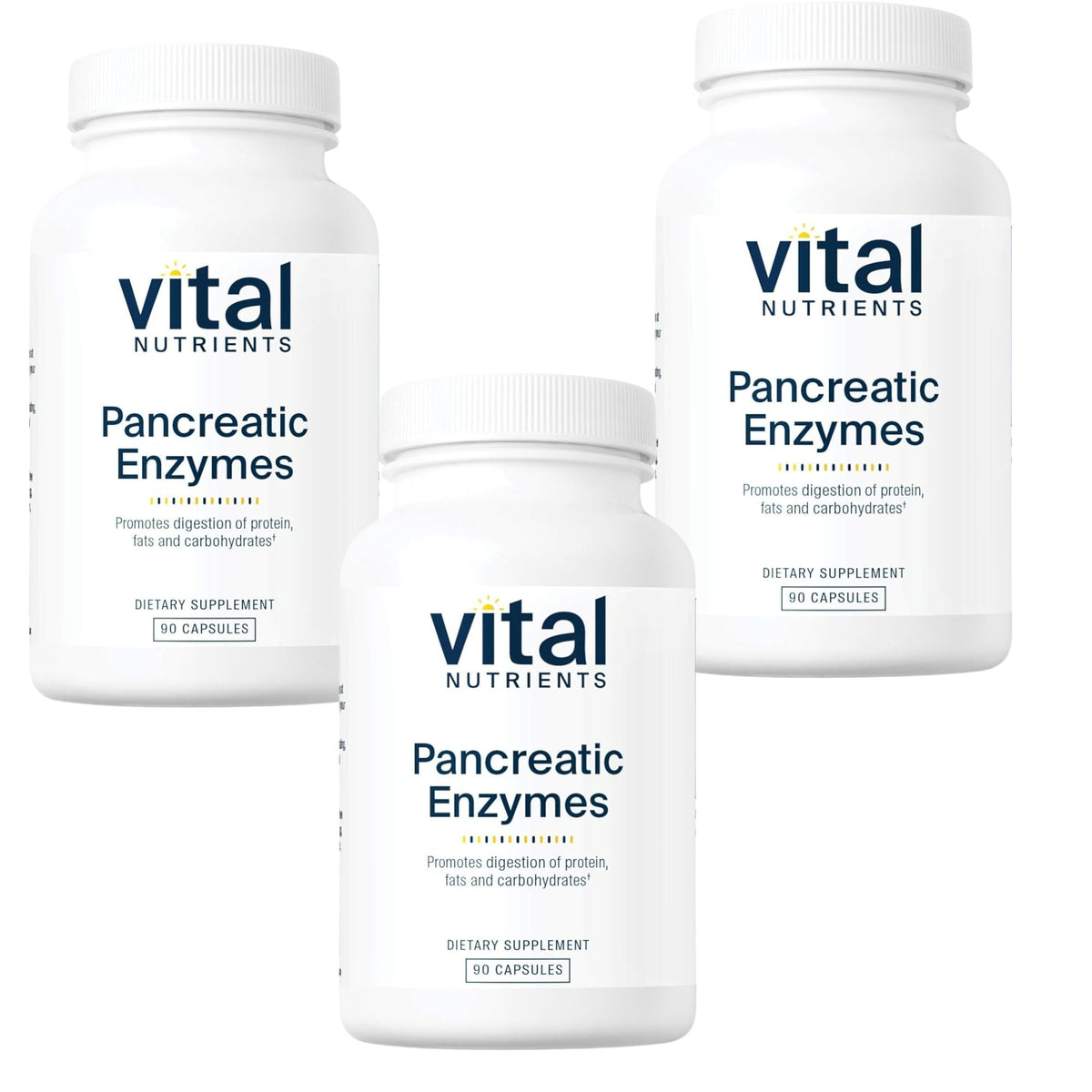 Vital Nutrients Pancreatic Enzymes - 90 Capsules | Digestive Support