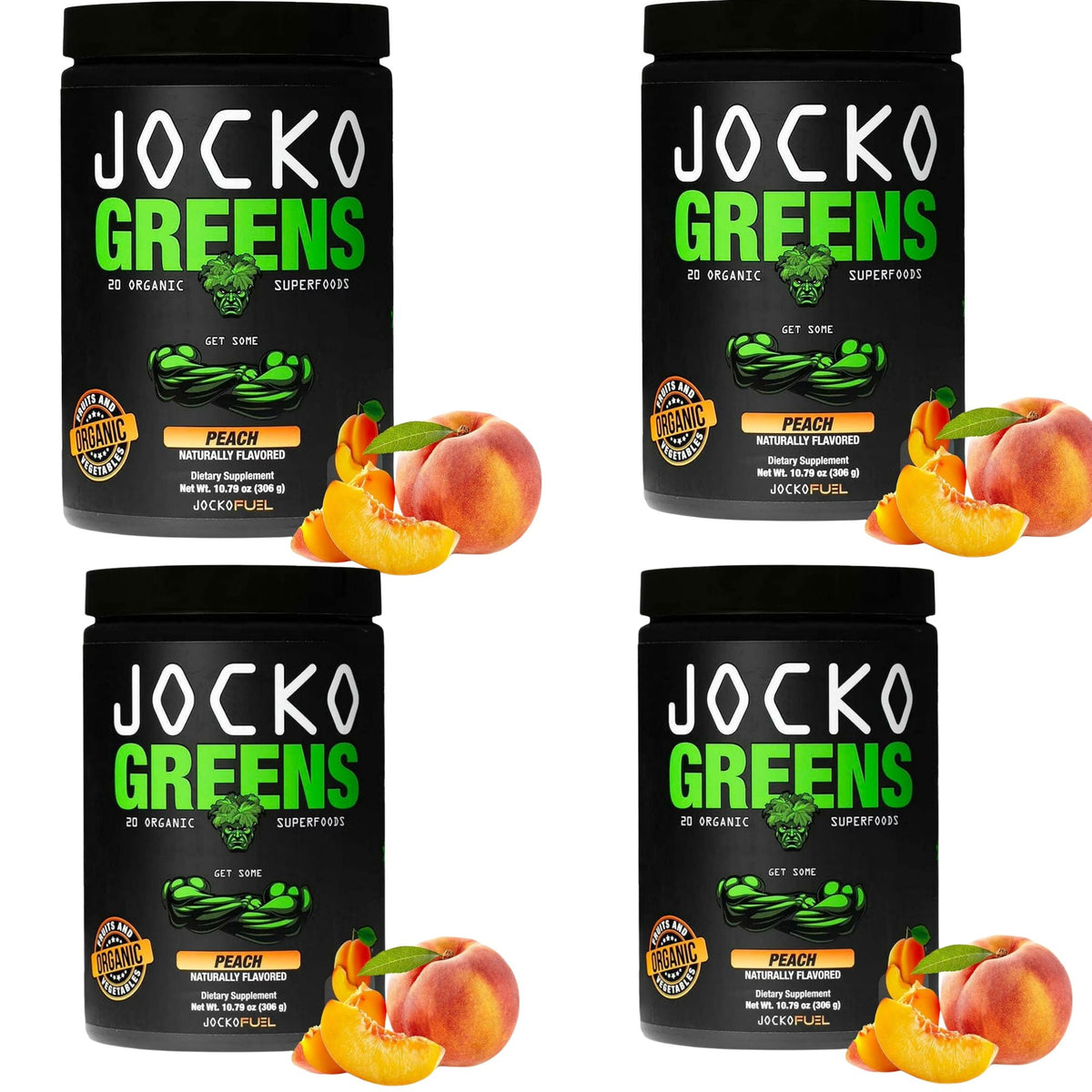 Jocko Greens Peach - Organic Superfood Powder
