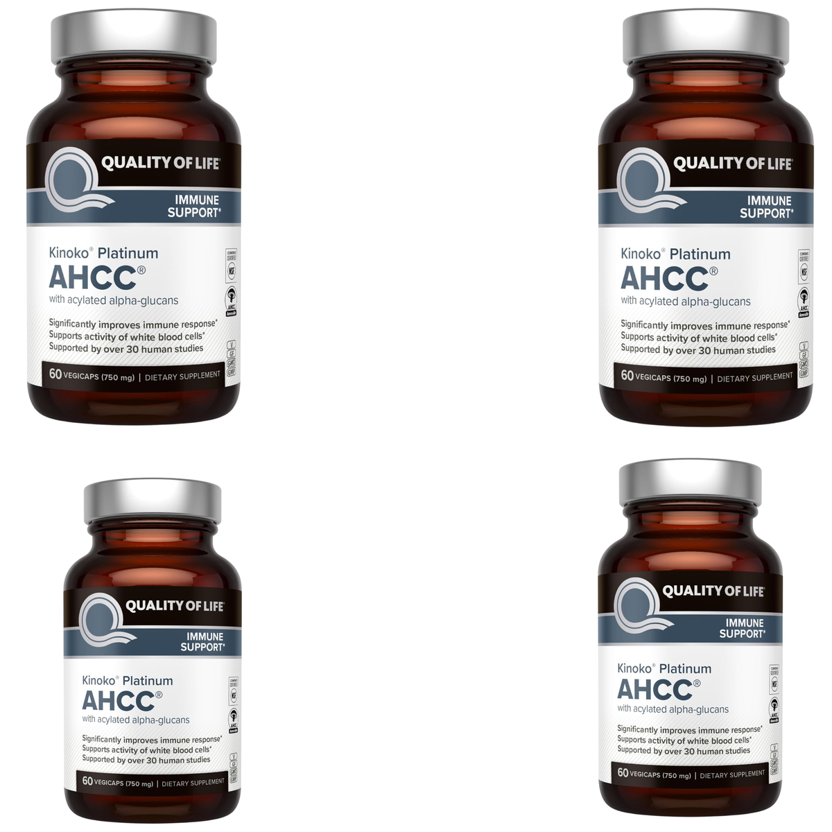 Quality of Life Kinoko Platinum AHCC Immune Support Supplement