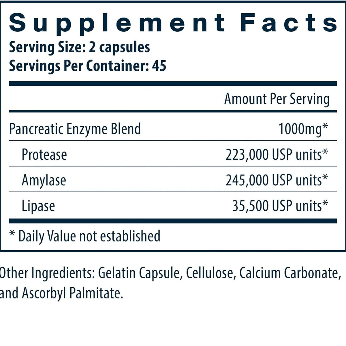 Vital Nutrients Pancreatic Enzymes - 90 Capsules | Digestive Support