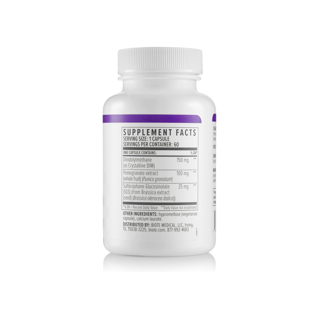 Biote DIM SGS+ Hormone + Detox Support 60 Capsules