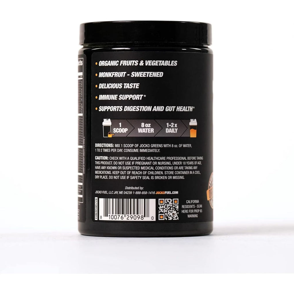 Jocko Greens Peach - Organic Superfood Powder