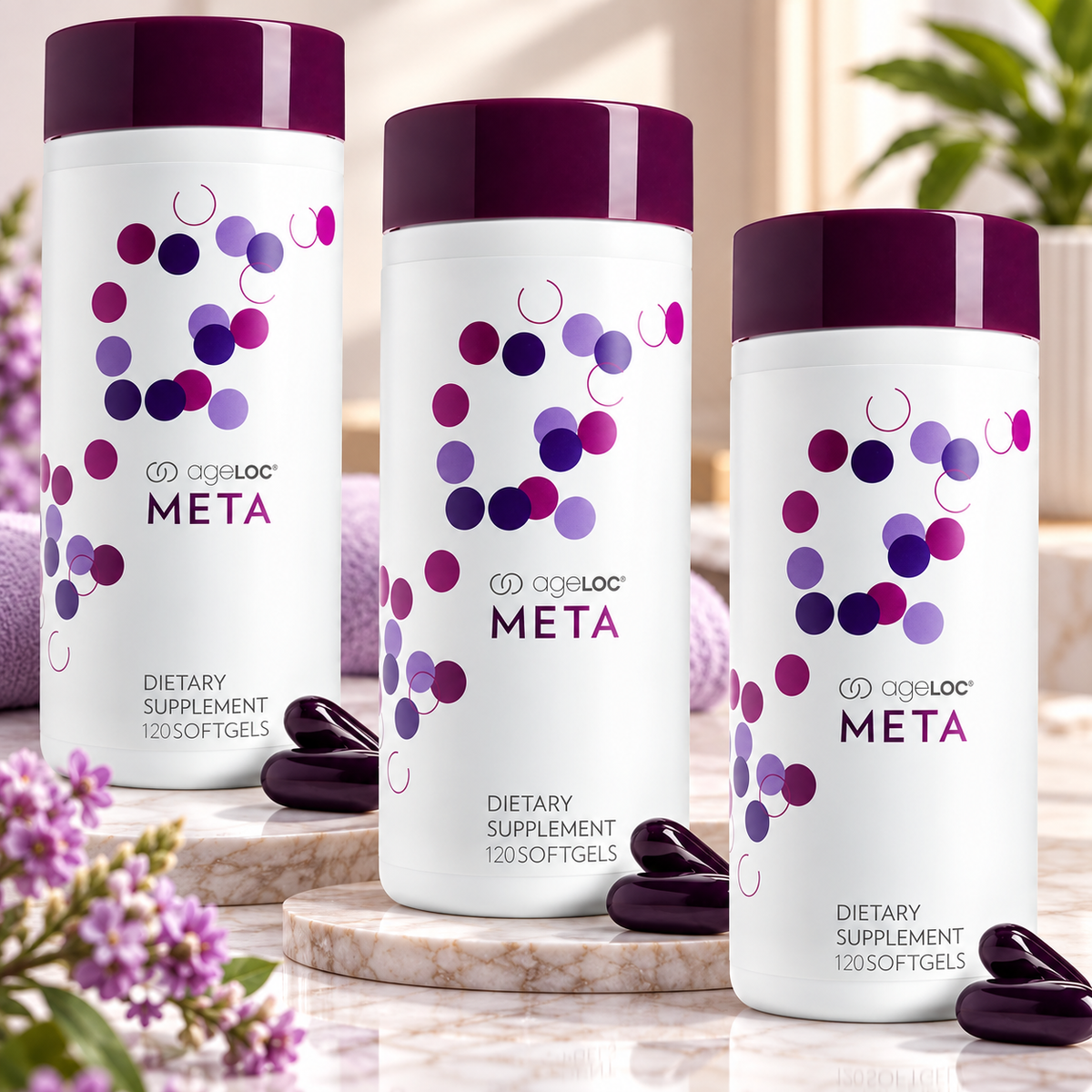 Nu Skin Pharmanex ageLOC Meta Metabolic Health Supplement – Pack of 3