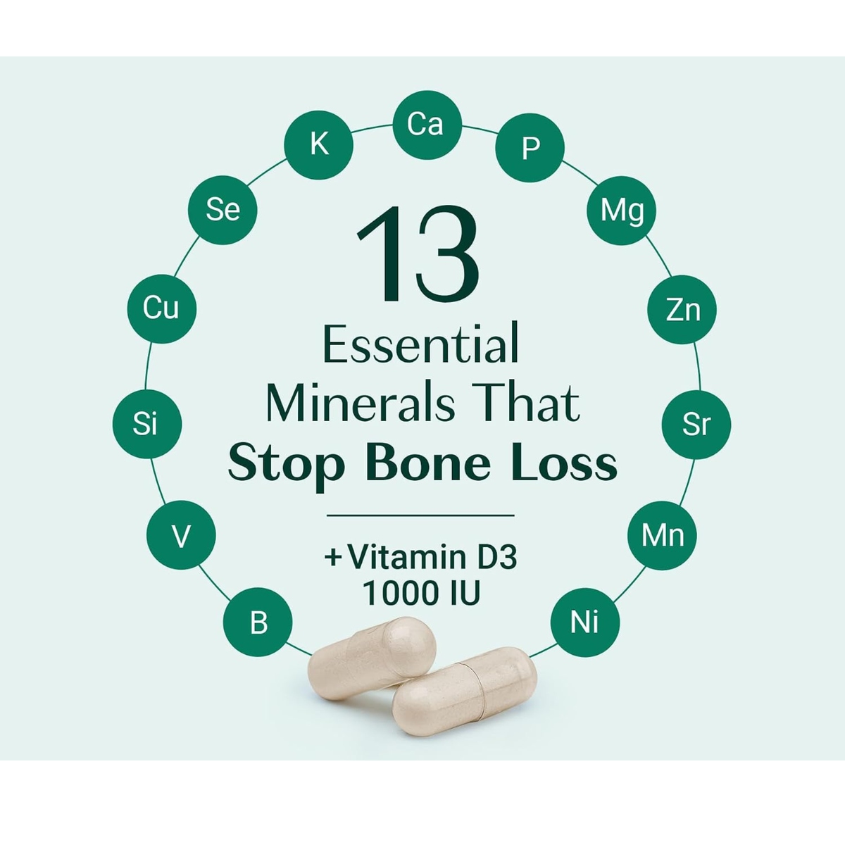 AlgaeCal Plant Calcium | Stronger Bones for Life | Ocean Algae Calcium with Magnesium & Vitamin D3 | 90 Veggie Capsules