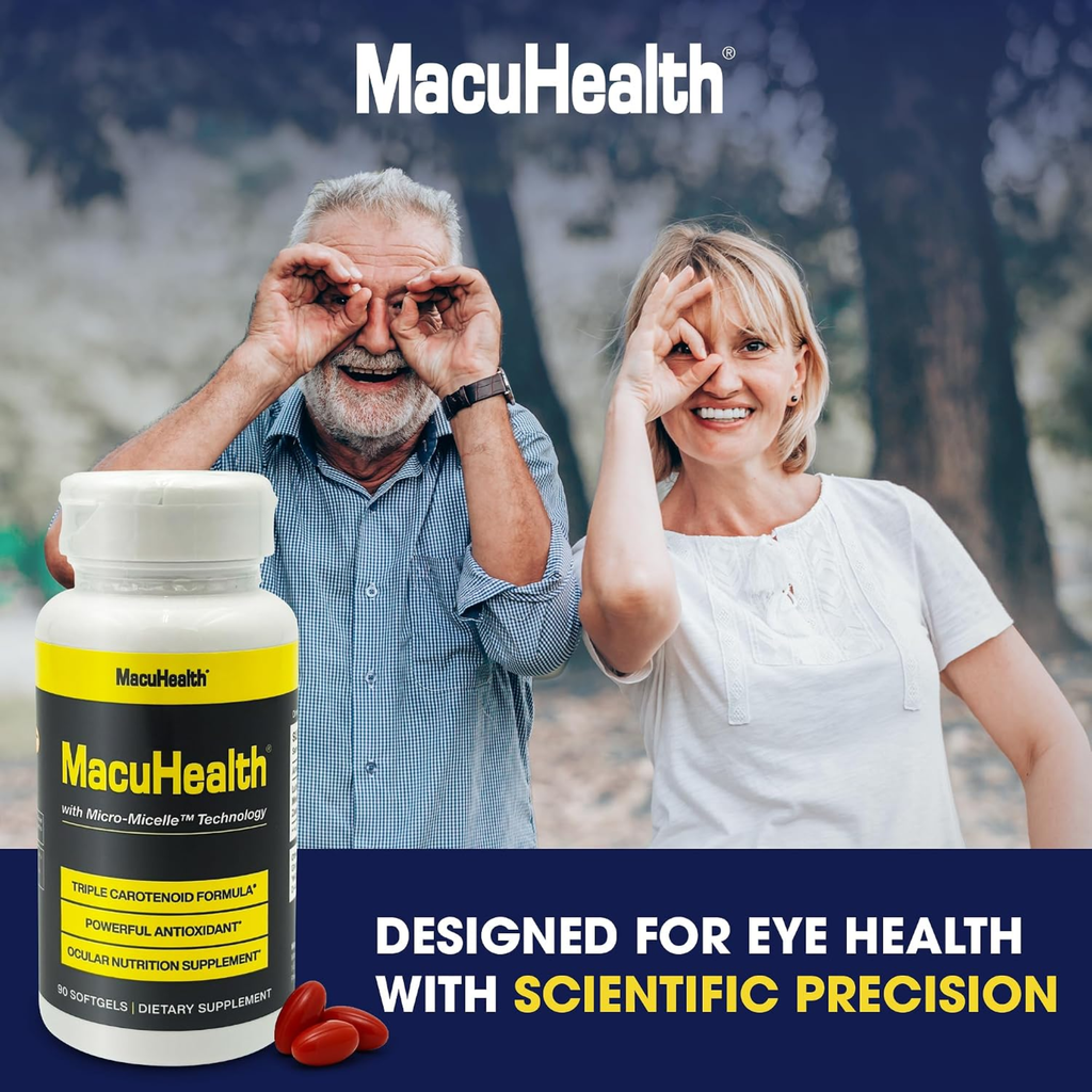 MacuHealth Triple Carotenoid Formula with Micro-Micelle Technology | Ocular Nutrition Supplement | 90 Softgels