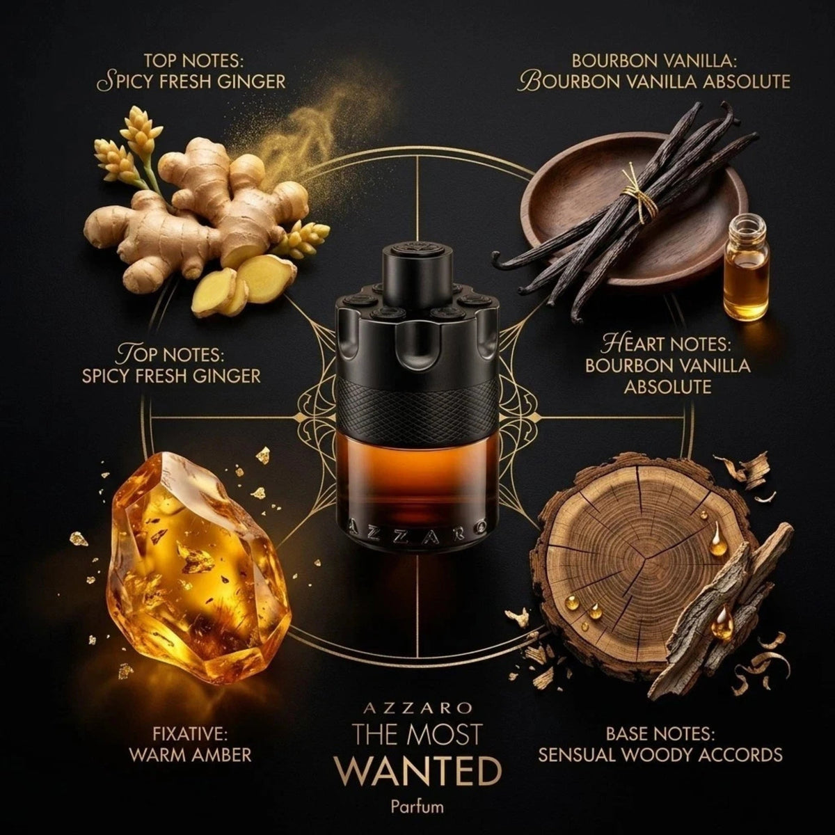 Azzaro The Most Wanted Parfum 100ml Men's Cologne, Intense
