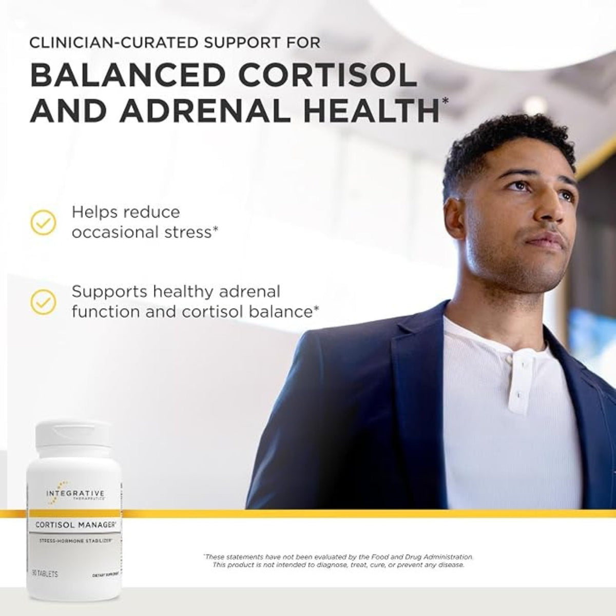 Integrative Therapeutics Cortisol Manager Stress-Hormone Stabilizer 90 Tablets