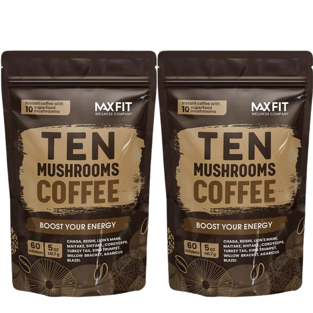 Ten Mushrooms Coffee Organic 60 Servings